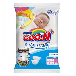 Подгузники 2 шт. Goon ньюборн 0-5 кг р. nb