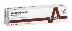 Диклофенак-Акрихин гель д/наружн. прим. 1% 40 г 1 шт.