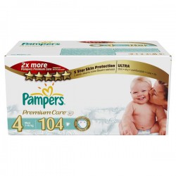 Подгузники 104 шт. Pampers премиум макси 7-18 кг р. 4