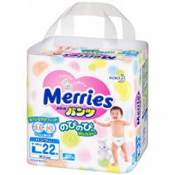 Подгузники-трусики 22 шт. Merries 9-14 кг р. l