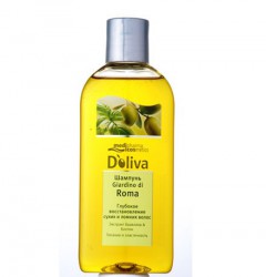 Шампунь D'oliva с экстрактом базилика и биотина для восстановления сухих и ломких волос 200 мл