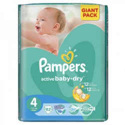 Подгузники 132 шт. Pampers актив беби макси 7-14 кг р. 4