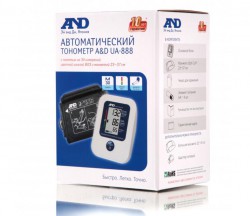 Тонометр автоматический AND на плечо без адаптера с универсальной манжетой 23-37 см ua-888