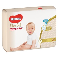 Подгузники-трусики 72 шт. Huggies элит софт 6-11 кг р. 3