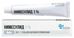 Нимесулид гель д/наружн. прим. 1% 20 г 1 шт.