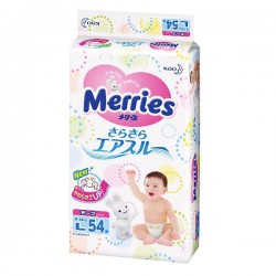 Подгузники 54 шт. Merries 9-14 кг р. l