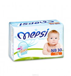 Подгузники 30 шт. Mepsi до 6 кг р. nb