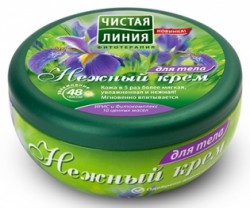 Крем для тела Чистая линия Нежный Ирис и Фитокомплекс 10 ценных масел 200 мл