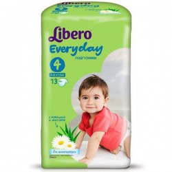 Подгузники 13 шт. Libero эвридей макси 7-18 кг