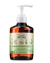 Мыло жидкое для интимной гигиены Зеленая аптека нежное антибактериальное чайное дерево 370 мл
