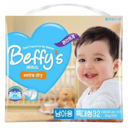 Подгузники для мальчиков 32 шт. Beffy's Экстра Драй 13+ кг р. XL