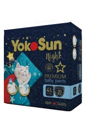 Подгузники-трусики 20 шт. YokoSun премиум ночные 9-14 кг р. 4/L