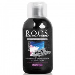 Ополаскиватель для полости рта Rocs Блэк эдишн отбеливающий 400 мл