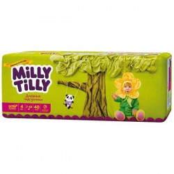 Подгузники 40 шт. Milly Tilly Макси 4 дневные 7-18 кг