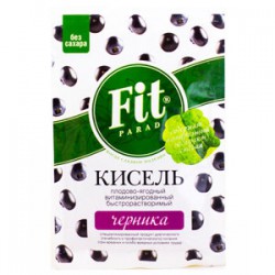Кисель 30 г Fit Parad витаминизированный черника без сахара