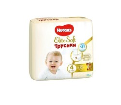 Подгузники-трусики 21 шт. Huggies элит софт 9-14 кг р. 4