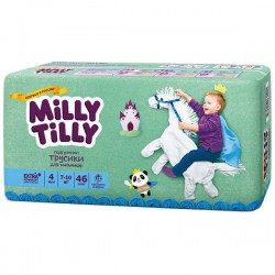 Подгузники-трусики для мальчиков 46 шт. Milly Tilly Макси 4 7-10 кг