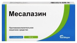 Месалазин супп. рект. 500 мг 10 шт.