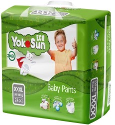 Подгузники-трусики 24 шт. YokoSun Эко 20-30 кг р. XXXL