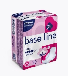 Прокладки женские Ola Бейз лайн ультра нормал мягкая поверхность 20 шт.