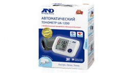Тонометр автоматический AND на плечо с большим дисплеем+безболезненная манжета ua-1200