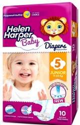 Подгузники 10 шт. Helen Harper Бэби джуниор 11-25 кг р. 5