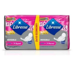 Прокладки женские Libresse инвизибл нормал драй с поверхностью сеточкой 20 шт.