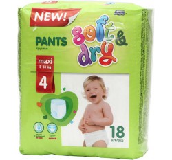 Подгузники-трусики 18 шт. Helen Harper Софт энд Драй макси пэнтс 8-13 кг р. 4